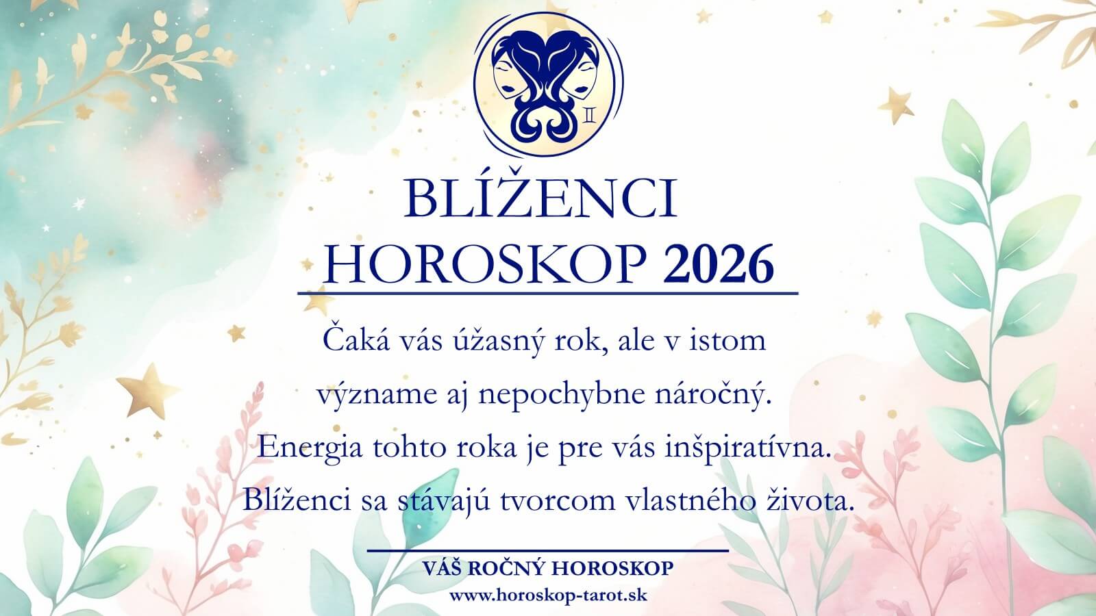 horoskop 2026 blíženci