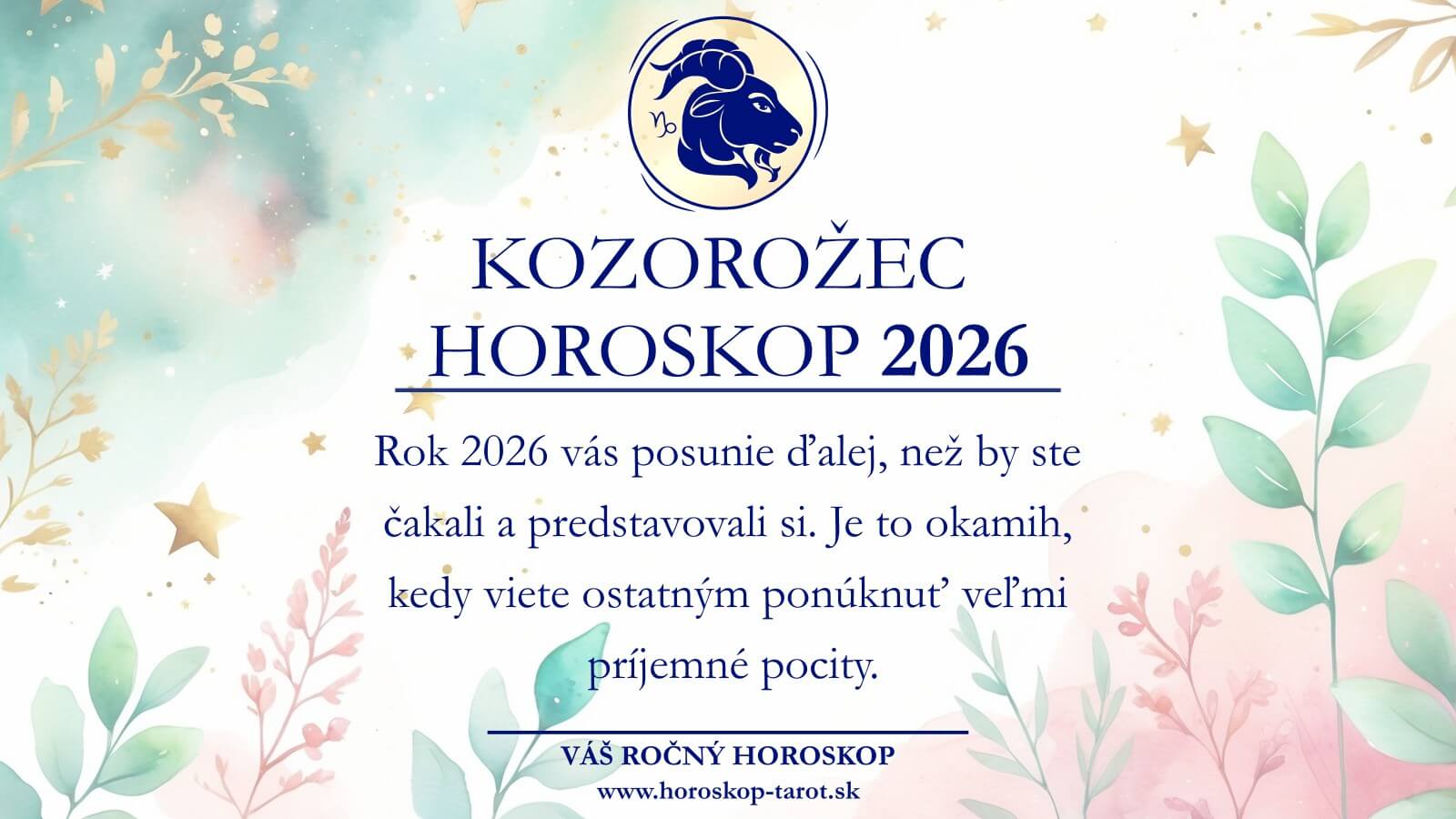horoskop 2026 kozorožec