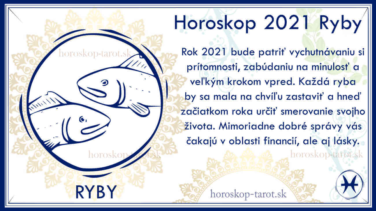 horoskop 2021 pre znamenie ryby